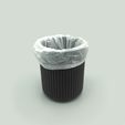 03.jpg Archivo STL Cubo de basura con tapa abatible・Modelo para descargar y imprimir en 3D