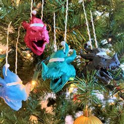 IMG_46861.jpeg Free STL file Santa Dragon Ornament: Supportless Print・3D printer design to download