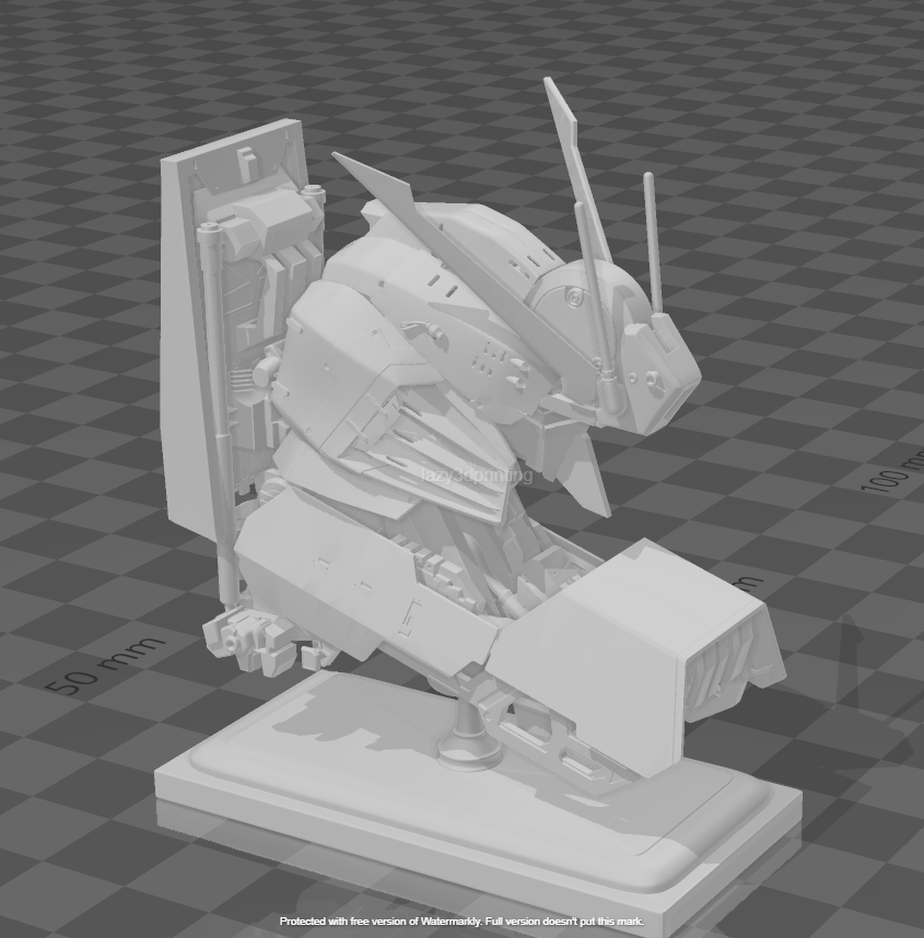 pic8.png STL file 3d model bust of the Ex-S Gundam 3D print model・3D printable model to download, lazy3dprintingguy