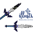 Melty-Master-Sword.png Decayed Master Sword STL FILES [The Legend of Zelda: Tears of the Kingdom]