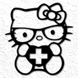 project_20230324_1900353-01.png Kitty and Friends Wall Art Sanrio Nurse Kitty Wall Decor