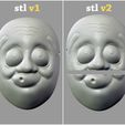 Death_note_mask_012.jpg Japan Anime Death Note Mask Hyottoko L Cosplay Halloween STL File