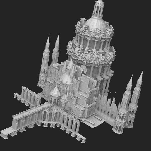 Ancient gothic cathedral square 15