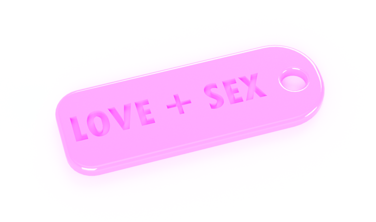 Download Stl File Keyring Necklace Love Sex • 3d Print Model ・ Cults