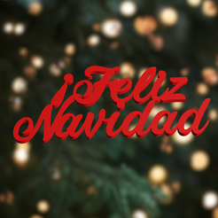 iFeliz-Navidad-1.png iFeliz Navidad | 3d printable merry christmas 3d model in Spanish