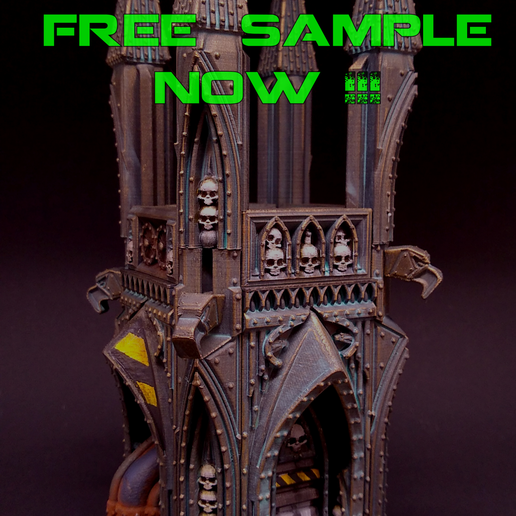 free samples insa.png Descargue el archivo STL gratuito "Ciudades siniestras" Kickstarter Muestra GRATUITA de modo de jarrón • Objeto de impresión 3D, RicktheBarber