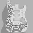 white.png Custom Fender Stratocaster Spiderweb Holes Design Pattern Hardtail