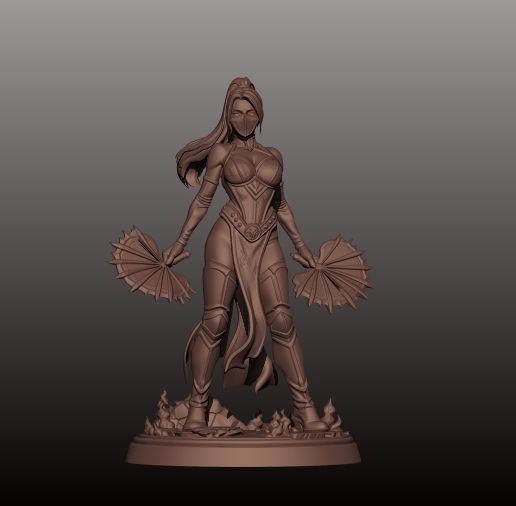 Kitana Inspired Warrior - High Detail STL Collectible
