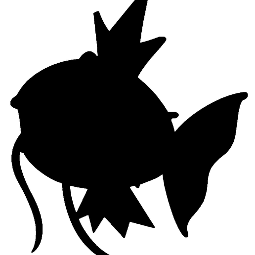 🐉 Magikarp wall decal・ STL File for ・Cults