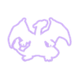 Charizard_fixed.stl Pokemon Cookie Cutters Starters and Evolutions Gen1