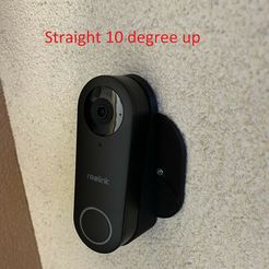 straight_10up.jpg Datei STL Reolink Türklingel 68mm gerade 10° nach oben・Modell für 3D-Druck zum herunterladen