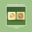 Copertina-70-25-13-Dima.png SMALL RODIN BOBIN MOLD FOR JEWELS STL - 70 x 70 x 25 mm 13 TURNS