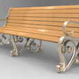 skameyka.216.png Süslü Viktorya Dönemi Park Bankı 3D Modeli | Barok Kaydırma