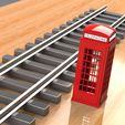 PhoneBooth (2).jpg MODEL TRAIN HOBBY Combo Pack - FIRE HYDRANT, PHONE BOOTH, STREET LIGHT PROP