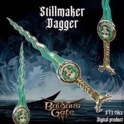 pre.jpg 3D file Fantasy Stillmaker Dagger Baldurs Gate 3・3D printing model to download