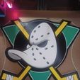 Mighty-Ducks.jpg Anaheim Mighty Ducks 29cm Wide Wall Plaque with Keyhole in Back for Screw Mount