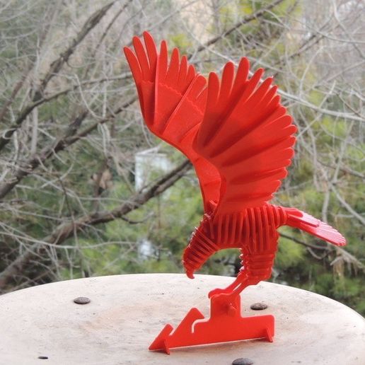 3D PUZZLE : RED EAGLE 3D model