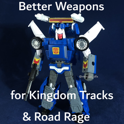 1.png Download STL file Better Weapons for WFC Kingdom Tracks & Road Rage • 3D printable model, Trigggerr