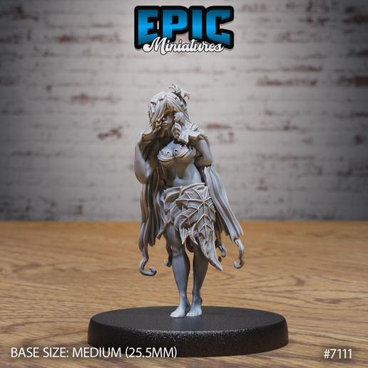 Dryad ‧ DnD Miniature ‧ Tabletop Miniatures ‧ Gaming Monster ‧ 3D Model ‧ RPG ‧ DnDminis ‧ STL FILE