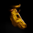 5.png Bull - Animal Cosplay Face Mask 3D print model