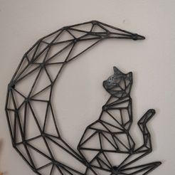 IMG_20200601_194108.jpg Archivo STL gratis Arte de la pared del Gato en la Luna・Plan imprimible en 3D para descargar, Awesome3D