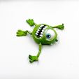 IMG_3589.jpg FLEXI MIKE WAZOWSKI PRINT-IN-PLACE articulated MONSTERS, INC. toy