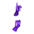 mains 5.stl HANDS - various hand positions (set 1) - 1/35