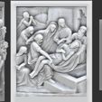 14-XIV-STAZIONE-Gesù-nel-sepolcro-60-75-10mm.jpg Way Of The Cross-14 Stations of  Cross  Via Dolorosa Via Crucis