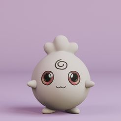 Igglybuff-Render.jpg Fichier STL Igglybuff・Modèle à imprimer en 3D à télécharger