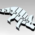 Model.PNG Бесплатный STL файл Flexi Triceratops・Шаблон для 3D-печати для загрузки