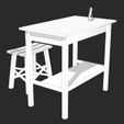 table-with-chair010.jpg Table with chair 3d models