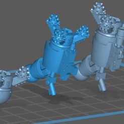 01.jpg Free 3D file Wrecker Hands for Heresy Automatics・Template to download and 3D print
