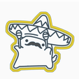 G2.png STL file CAT MEXICAN MEME - COOKIE CUTTER・3D printer model to download