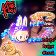 CGImages4.png Labubu Dragon Multicolore Flexi Print-In-Place + figurina
