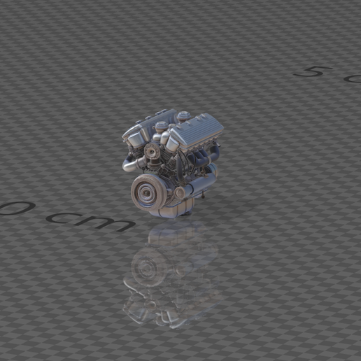 Free!!!⚙️ Supercharged Engine 1/64 - STL FREE / Free in gratitude to my followers 3D model