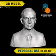 Calvin-Coolidge-Personal.png 3D Model of Calvin Coolidge - High-Quality STL File for 3D Printing (PERSONAL USE)