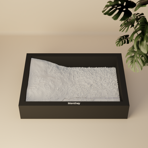 Monthey, Switzerland - 3D Miniature