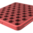 reload-cube-7x57.png Ammo Reloading Tray - Small/Compact - Various Calibers - 50 hole