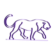 panther_line.stl Free STL file One Line Panther・3D printer design to download