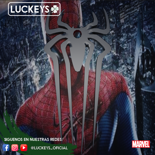 obj file the amazing spider man keychain 3d printable design to download cults