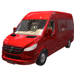 1.png Mercedes Sprinter 2021 Van (Red)