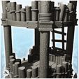 6.jpg Double platform wooden outpost with tile roof (4) - DnD Wargaming Medieval War of the Rose Saga