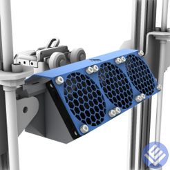 ViewCapture20230608_000245.jpg STL file Aux Fan for Ender 3 S1 with LED light - P1M2・3D printer design to download