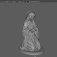 RENDER1.jpg Nativity Virgin Mary Praying Statue for Nativity Scene 3D print model