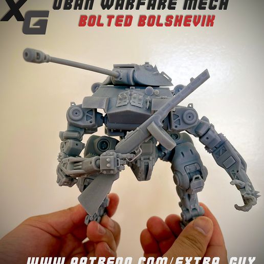 Ivan_02.jpg Bolted Bolshevik For Print over 100mm 3D print model