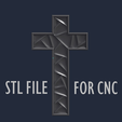 CROSS-5.7.png Wall сross 5  - 3D MODEL STL- files For CNC and 3D Printer.Download.