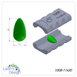 1008-11x20-00.png POLYMER CLAY BEAD ROLLER / EGG SHAPE / LED1008-11x20