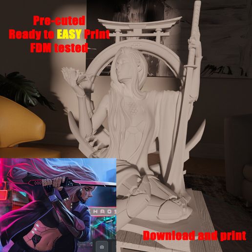 Cyber-punk-futuristic-diorama.jpg Cyber punk futuristic diorama Pre-cuted EASY PRINT model