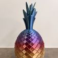 IMG_3712.jpeg Diamond Layered Pineapple Tropical Fruit Home Decor 3D Printed Rainbow Color Housewarming Gift