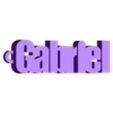 gabriel.stl PACK OF NAME KEY RINGS (100 NAMES) VOLUME 2